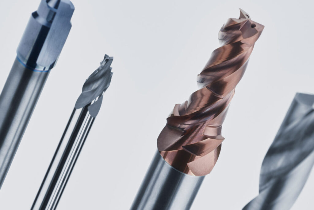 VHM-Werkzeugserie für das Zerspanen von Aluminium.