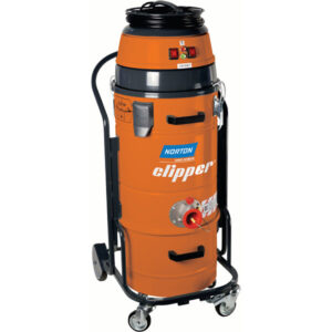 Die Norton Clipper Absaugeinheit CV360 hat einen konischen Filter mit großer Oberfläche und wird durch zwei Motoren angetrieben, welche einzeln geschaltet werden können.