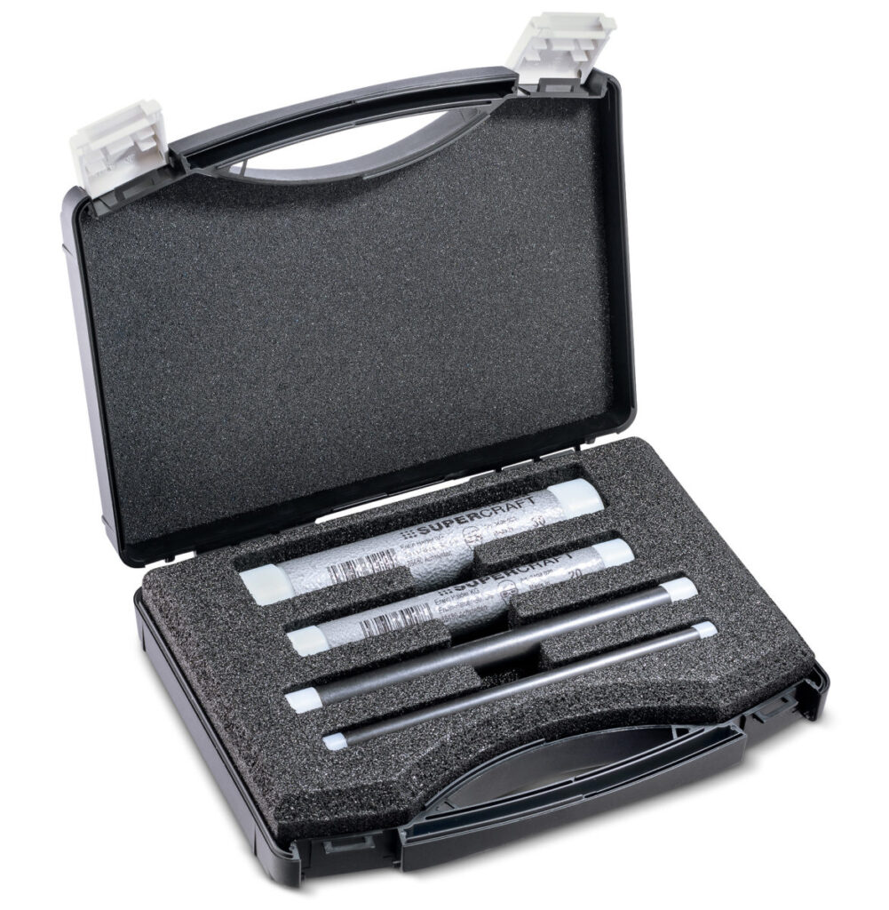 Halder bietet eine praktische, 4-teilige Vorteilsbox bestehend aus je zwei Klopfern und Durchschlägen für Wartungs- und Instandhaltungsarbeiten in der metallverarbeitenden Industrie bzw. im Kfz-/Nfz-Bereich.