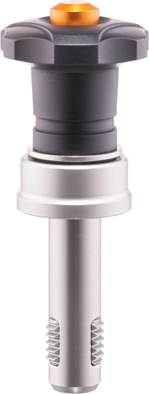 Hoher Schutz gegen Korrosion und Temperaturbeständigkeit bis 80°C – die Gewindesperrbolzen mit Axiallager gibt es aus Vergütungsstahl (Foto 2) und aus rostfreiem Stahl (Foto 3).