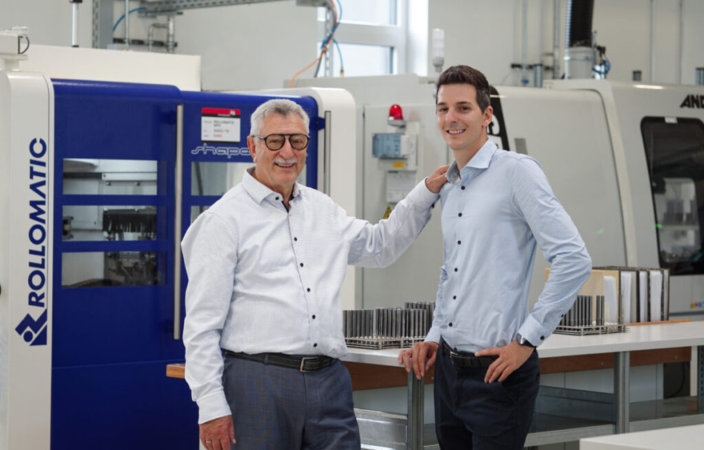 Nachreiner-Geschäftsführer und Unternehmensgründer Siegfried Nachreiner (links) mit dem neuen Prokuristen und Vertriebsleiter Martin Seifriz.