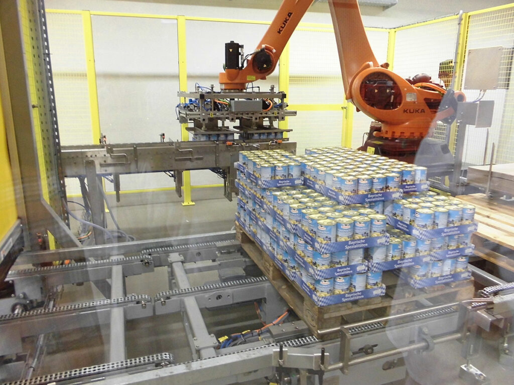 Pack- und Palettiersysteme sind Spezialgebiete der DALEX Maschinenbau GmbH (ehemals AUGENSTEIN).