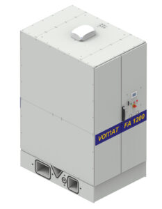 Die flexibel gestaltbaren Zentralfilteranlagen (ZFA) von Vomat bestehen aus separaten Modulen, die flexibel kombinierbar sind. Entsprechend der Systemanforderungen des Anwenders, stellt Vomat die notwendigen Komponenten zusammen. Ändern sich die Produktionsanforderungen beziehungsweise -kapazitäten lässt sich das System bei entsprechender vorheriger Planung erweitern.