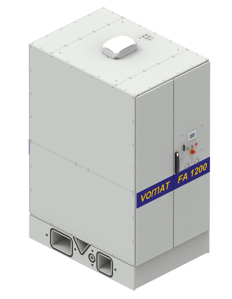 Die flexibel gestaltbaren Zentralfilteranlagen (ZFA) von Vomat bestehen aus separaten Modulen, die flexibel kombinierbar sind. Entsprechend der Systemanforderungen des Anwenders, stellt Vomat die notwendigen Komponenten zusammen. Ändern sich die Produktionsanforderungen beziehungsweise -kapazitäten lässt sich das System bei entsprechender vorheriger Planung erweitern.