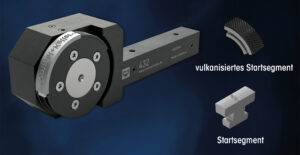 Das optimierte Werkzeug-Set 432, das vulkanisierte Startsegment, macht eine Beschriftung ohne Transportpunkte möglich.