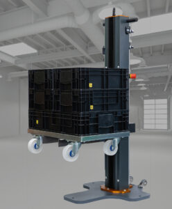 Mit dem neuen elektrischen Kistenhubgerät KET-LIFT4BOX bietet Ketterer eine smarte Lösung zum Anheben von KLT-Behältern, Blistern und anderen industriellen Behältnissen.