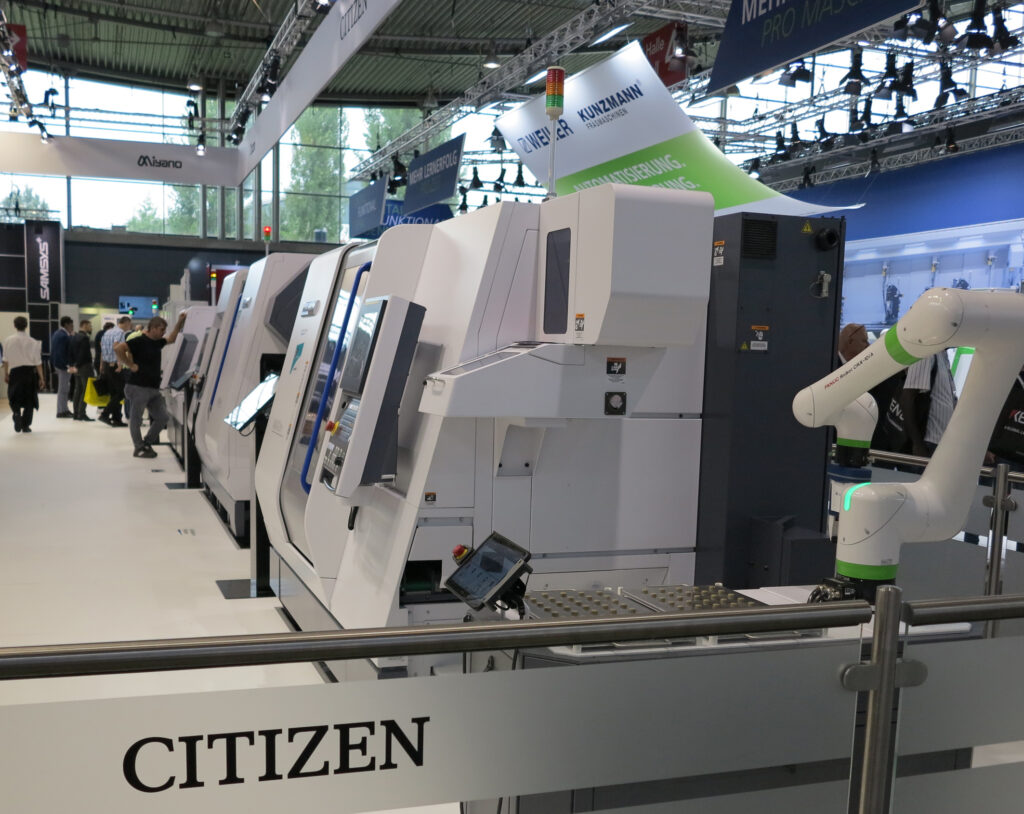 Der bewährte großzügige Citizen Messestand wird auch auf der EMO wieder zum Magneten für Fachbesucher.