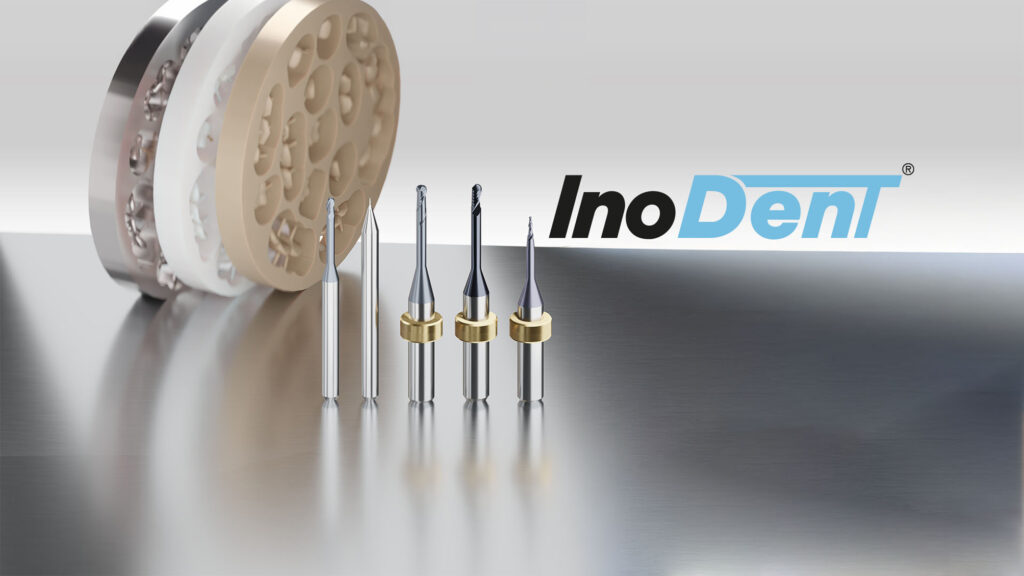 Mit InoDent® bietet Inovatools ein vollständiges Werkzeugprogramm für die CAD/CAM-Fertigung von Kronen, Brücken, Implantaten, Abutments und Prothesen an.