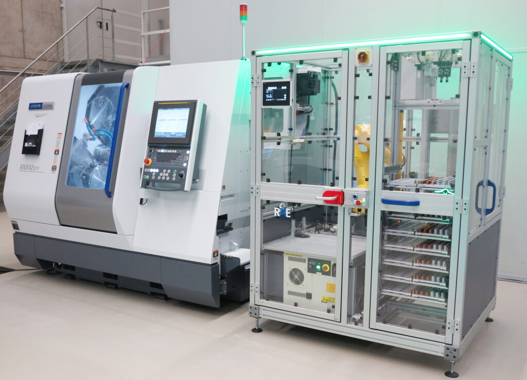 Citizen RXE Drehmaschine mit automatisierter Roboterzelle