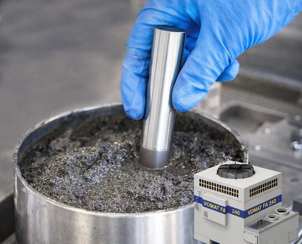 Rückgewonnenes Hartmetall aus Schleifschlamm für das Recycling