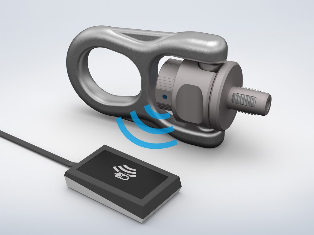 Neue Generation der Halder-Gewindetragbolzen 4 Gewindetragbolzen PLUS von Halder mit RFID-Chip und Lesegerät